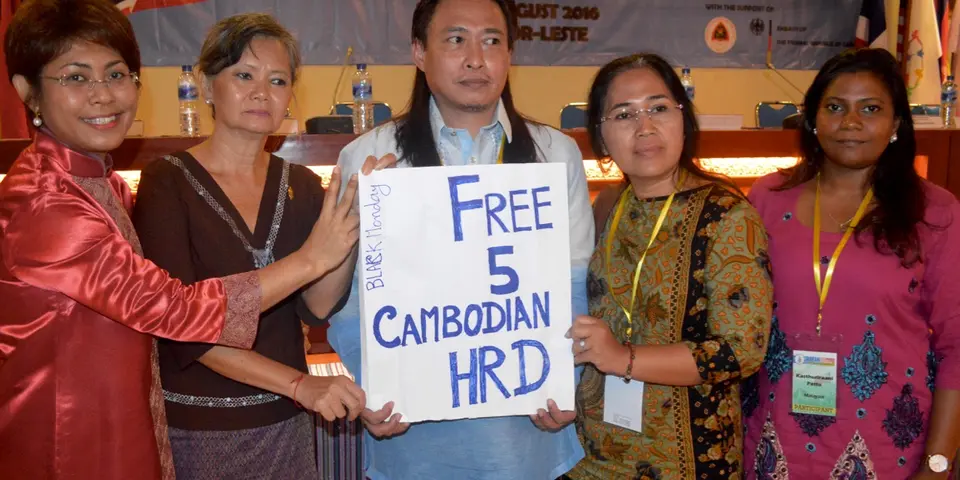 ASEAN MPs call for the release of human rights defenders in Cambodia