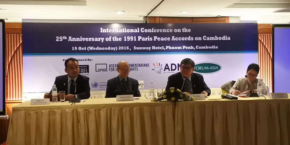 Civil society urges international effort to ensure Cambodia’s fulfillment of the Paris Peace Accords, 25 years after their signature