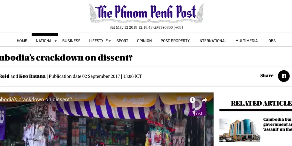 ASEAN MPs lament “end of press freedom” in Cambodia