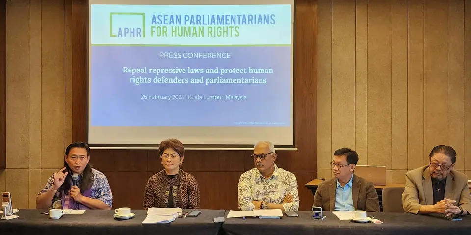 Southeast Asian MPs call Malaysian government to repeal repressive laws, protect parliamentarians and human rights defenders