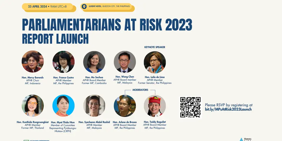 Parliamentarians at Risk 2023 Report Launch