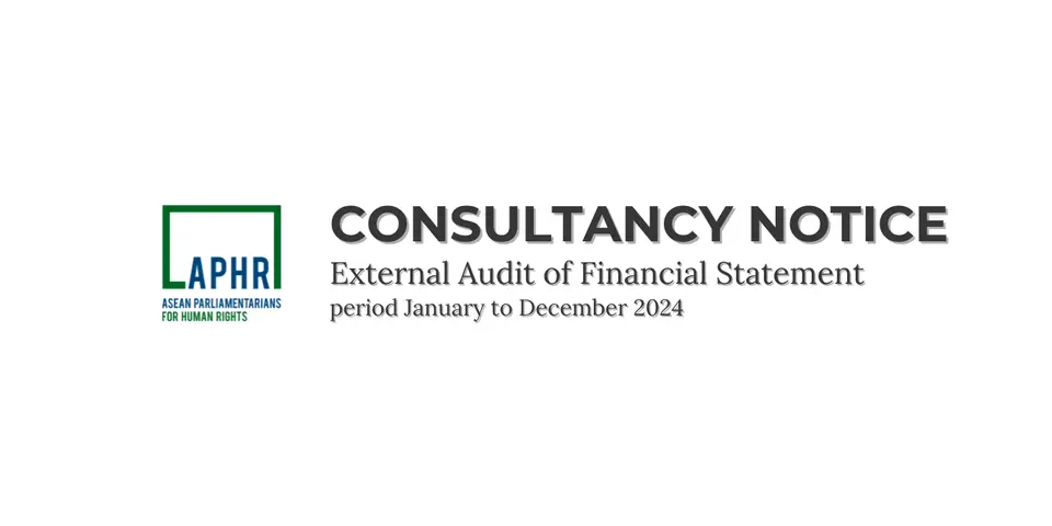 Consultancy Notice: External Audit of Financial Statement (January-December 2024)