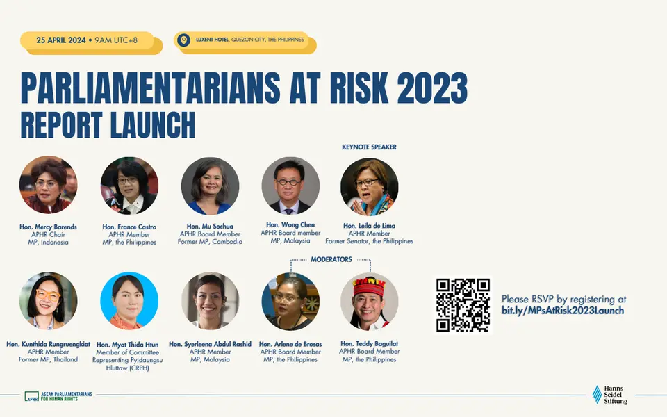 Parliamentarians at Risk 2023 Report Launch