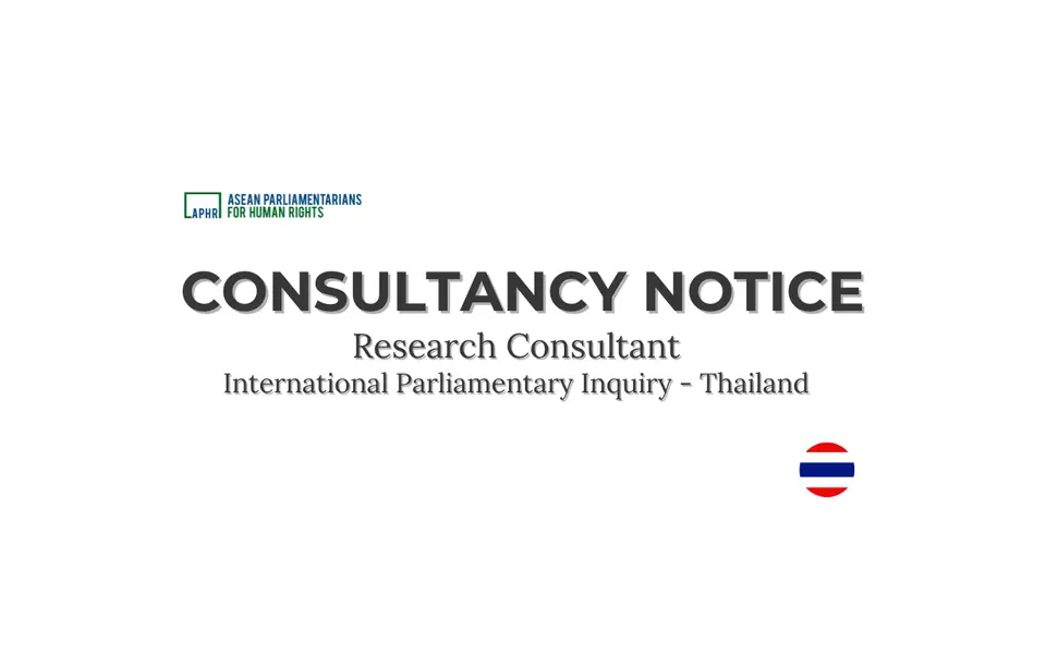 Consultancy Notice – Thailand CC IPI Research Consultant