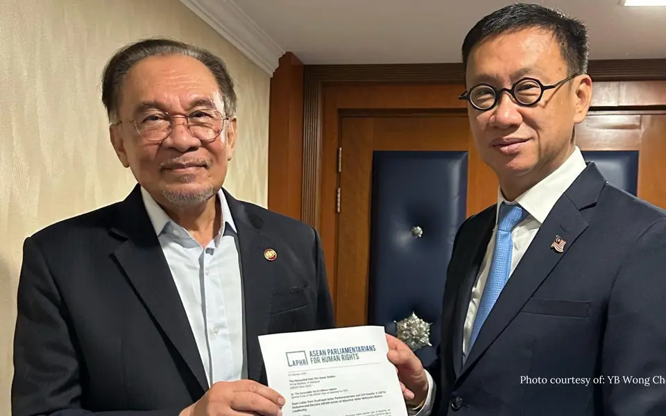 PM Anwar Ibrahim Receives APHR’s Joint Open Letter Urging Bold ASEAN Leadership on Myanmar Crisis