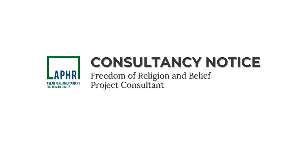 Consultancy Notice – Freedom of Religion and Belief Project Consultant