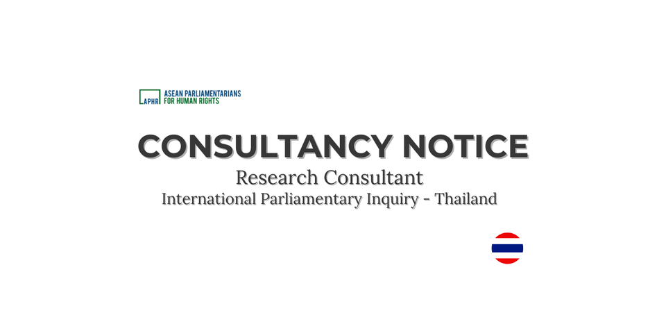 Consultancy Notice – Thailand CC IPI Research Consultant