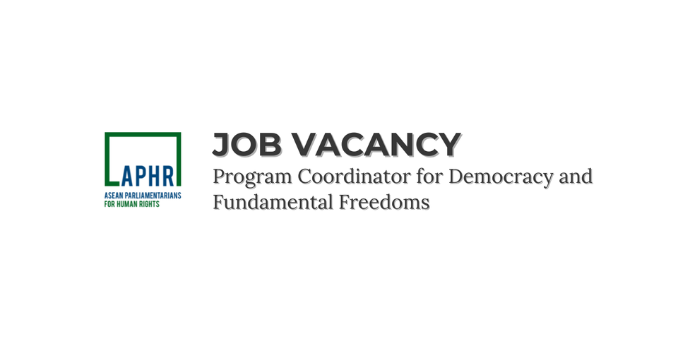 Job Vacancy – Program Coordinator for Democracy and Fundamental Freedoms